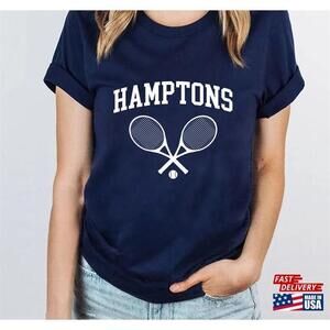 Hamptons Tennis Shirt Club Tee Hampton Hbcu College Tee